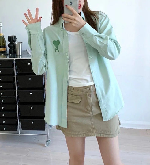 WANWAN Collar Down Formal Shirts
